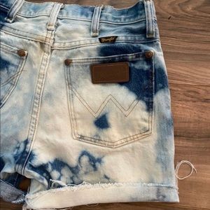 Upcycled Bleached Wrangler Cutoffs